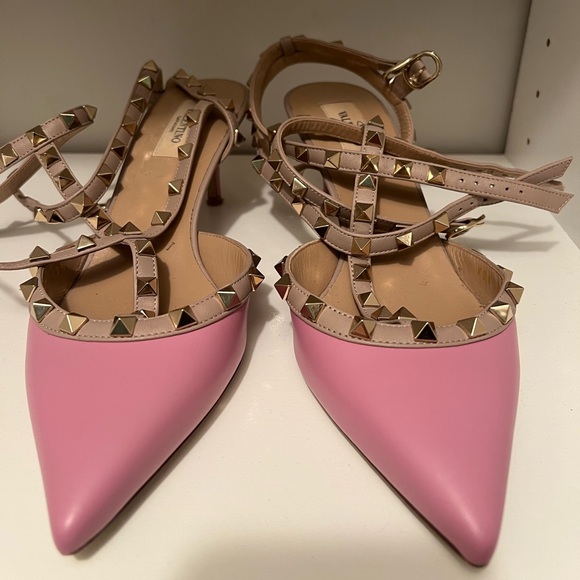 Valentino pink kitten heels - Picture 1 of 4